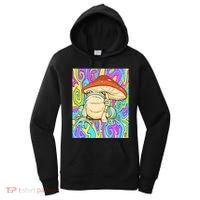 Chief Psychedelic Frog Toad Holding Trippy Mushroom Women's Hoodie thumb 0
