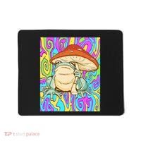 Chief Psychedelic Frog Toad Holding Trippy Mushroom Mousepad thumb 0