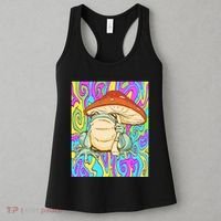 Chief Psychedelic Frog Toad Holding Trippy Mushroom Women's Tank Top thumb 3