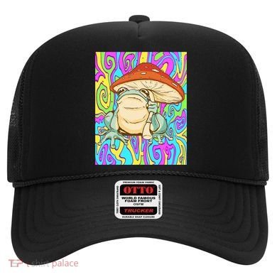 Chief Psychedelic Frog Toad Holding Trippy Mushroom Hat