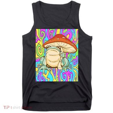 Chief Psychedelic Frog Toad Holding Trippy Mushroom Tank Top
