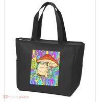 Chief Psychedelic Frog Toad Holding Trippy Mushroom Tote Bag thumb 3