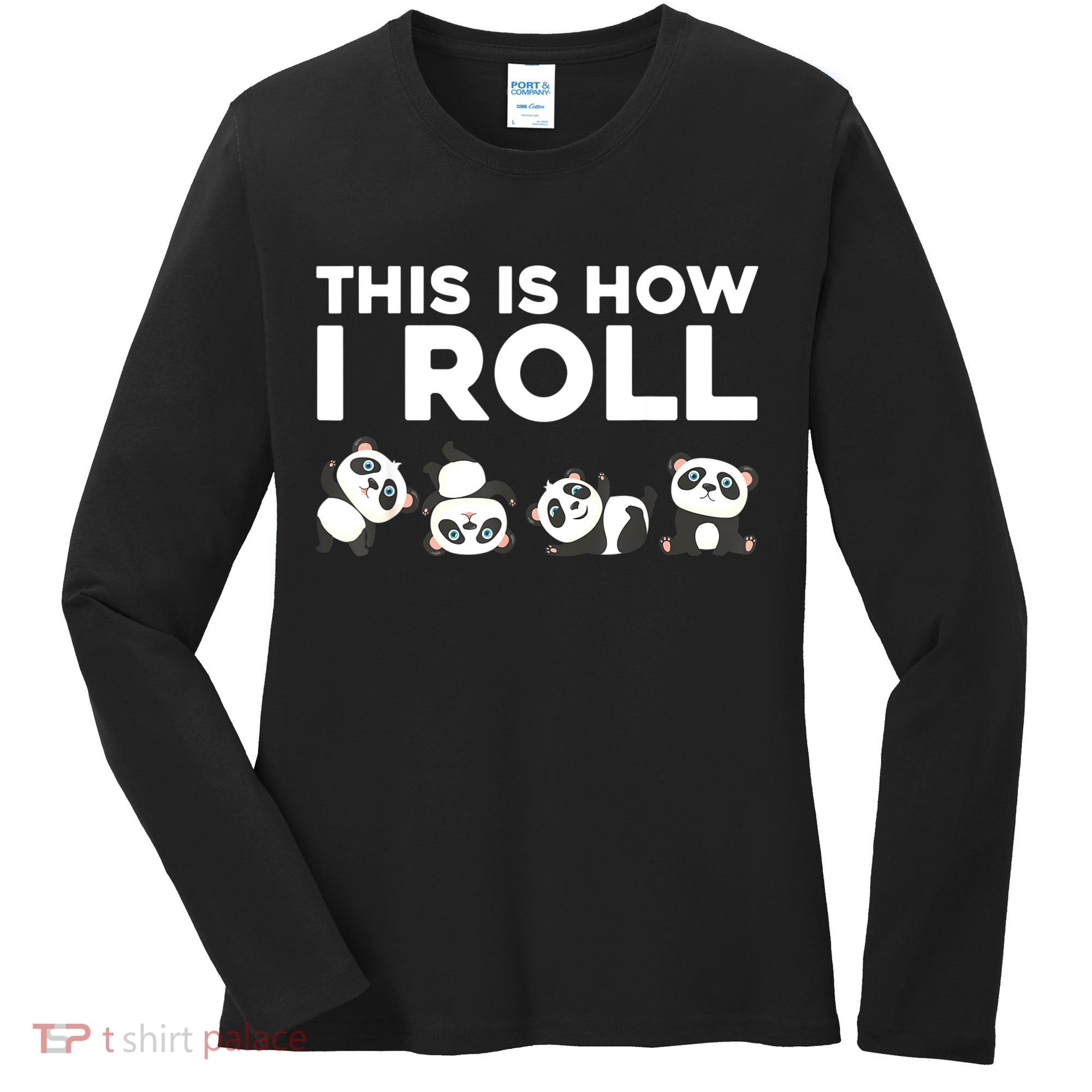 Cool Panda For Women Panda Bear Lovers Animal Zoo Pandas Women's Long Sleeve Shirt