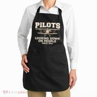 Cool Pilot For Men Women Aircraft Pilot Airplane Flying Apron thumb 2