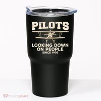 Cool Pilot For Men Women Aircraft Pilot Airplane Flying Tumbler thumb 0