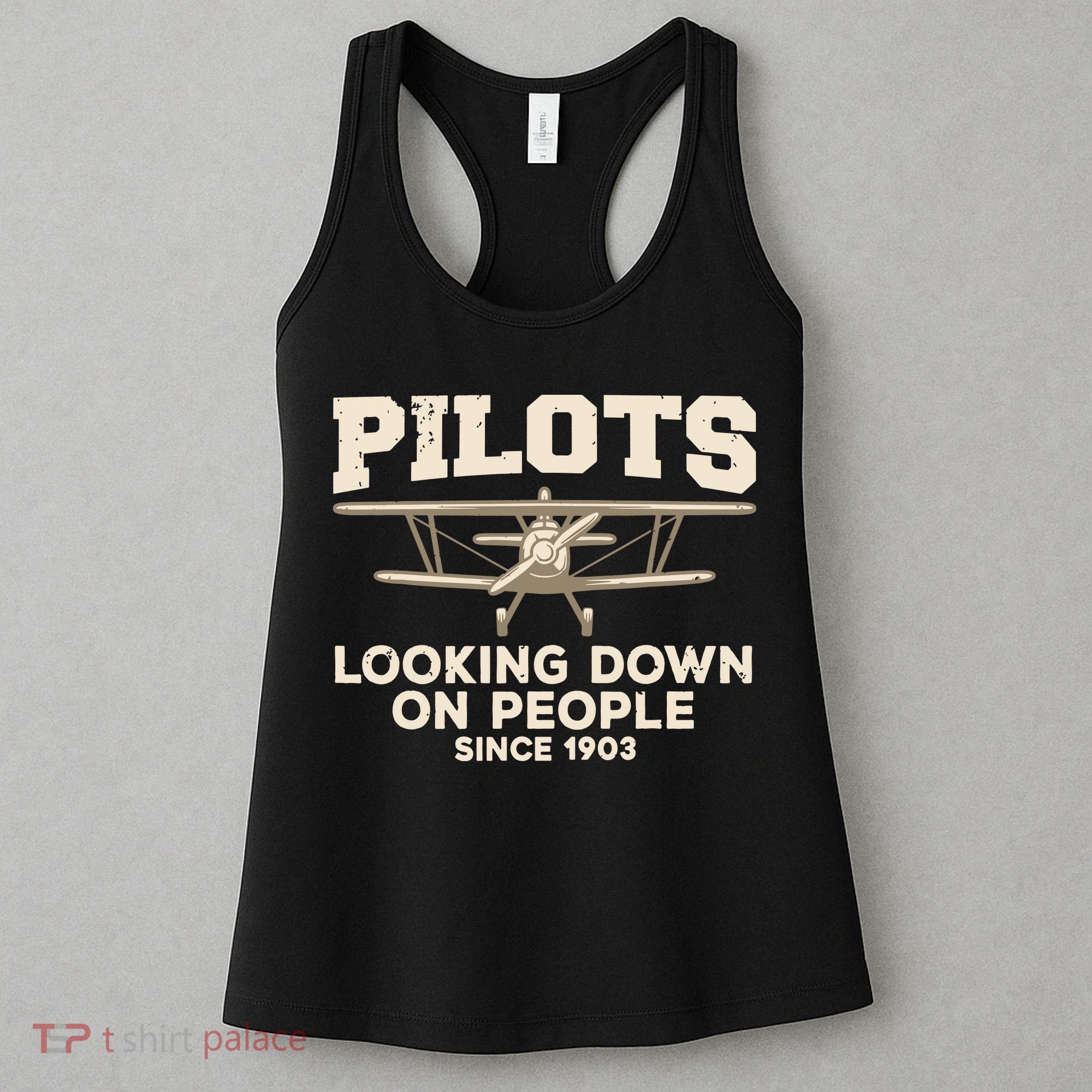 Cool Pilot For Men Women Aircraft Pilot Airplane Flying Women's Tank Top