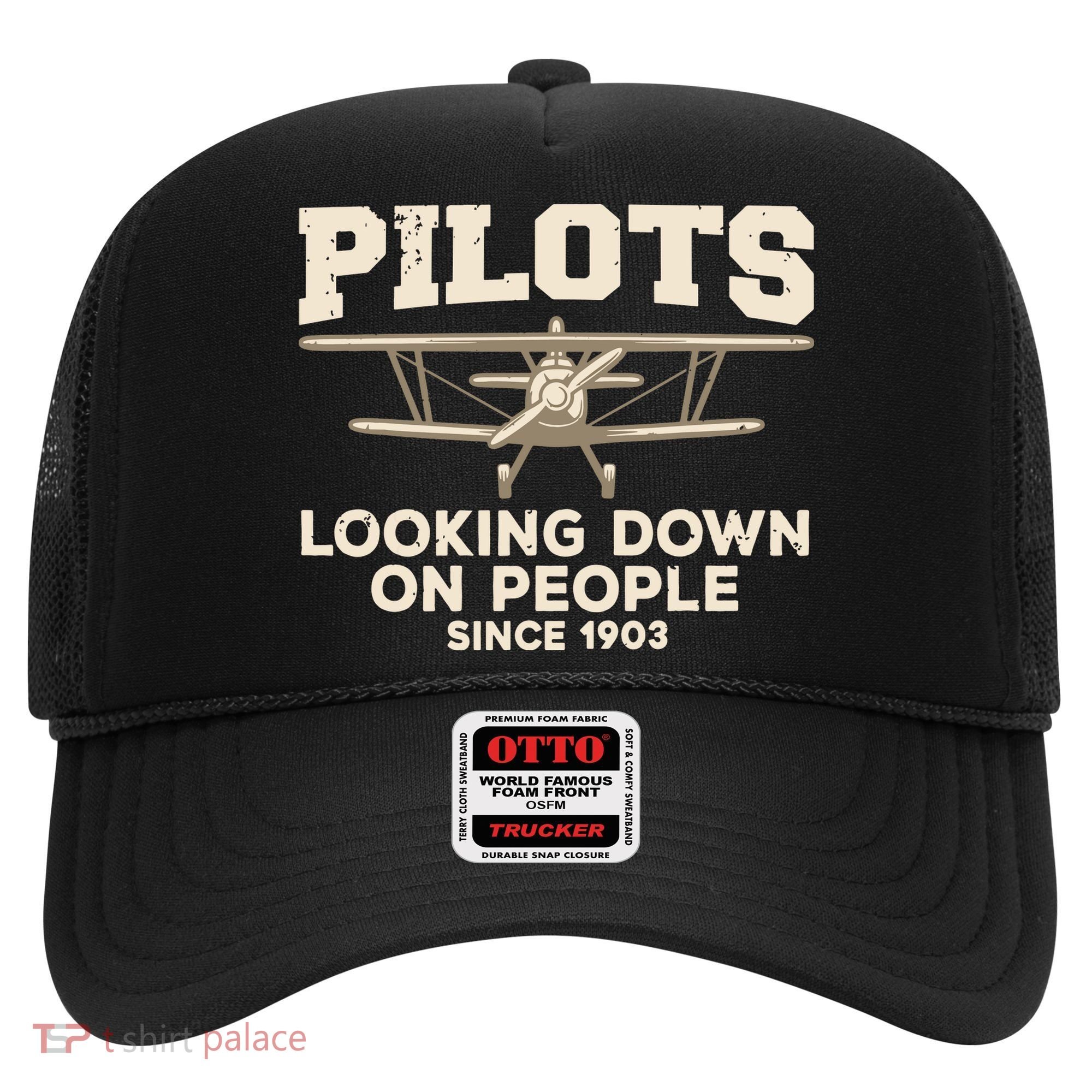 Cool Pilot For Men Women Aircraft Pilot Airplane Flying Hat