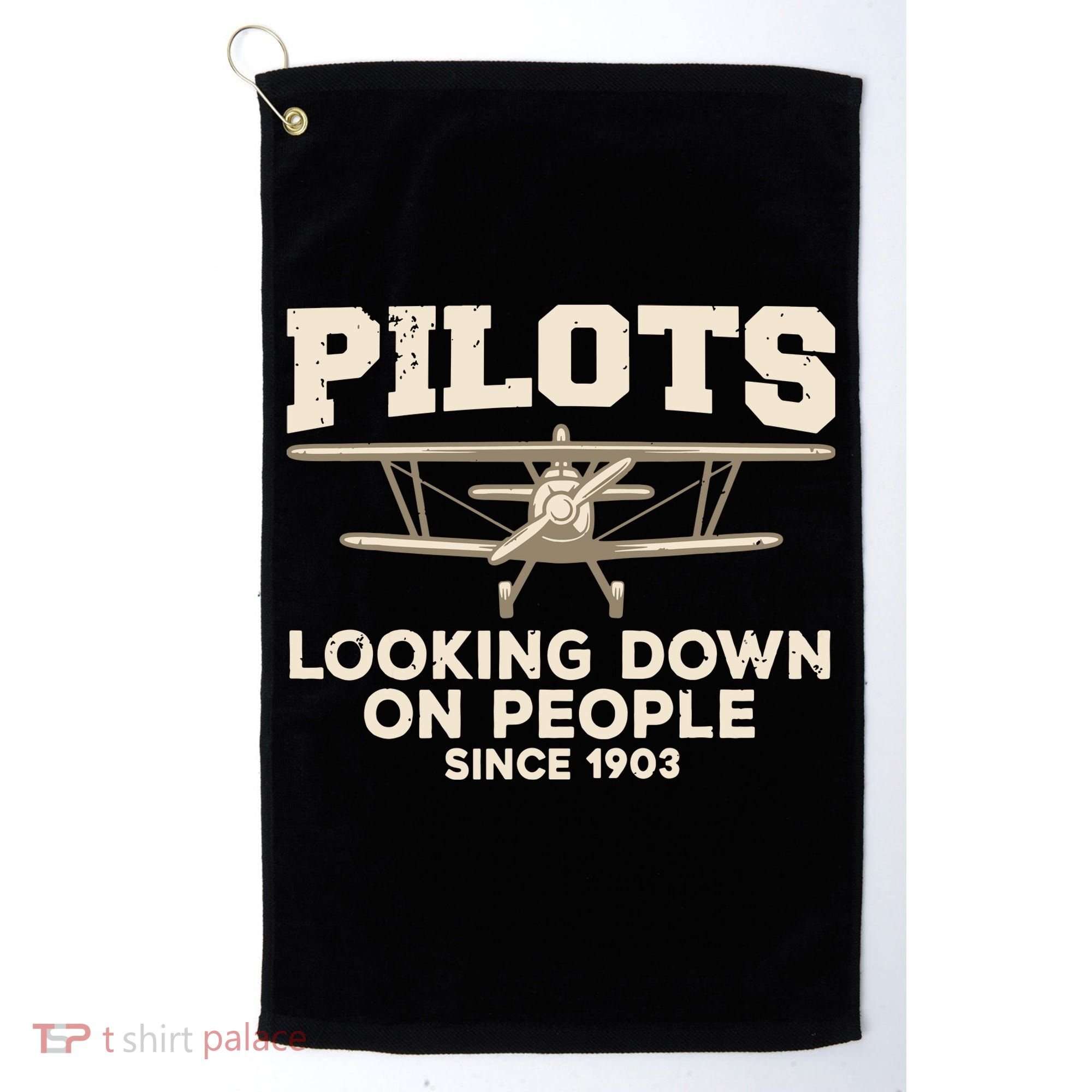 Cool Pilot For Men Women Aircraft Pilot Airplane Flying Golf Towel