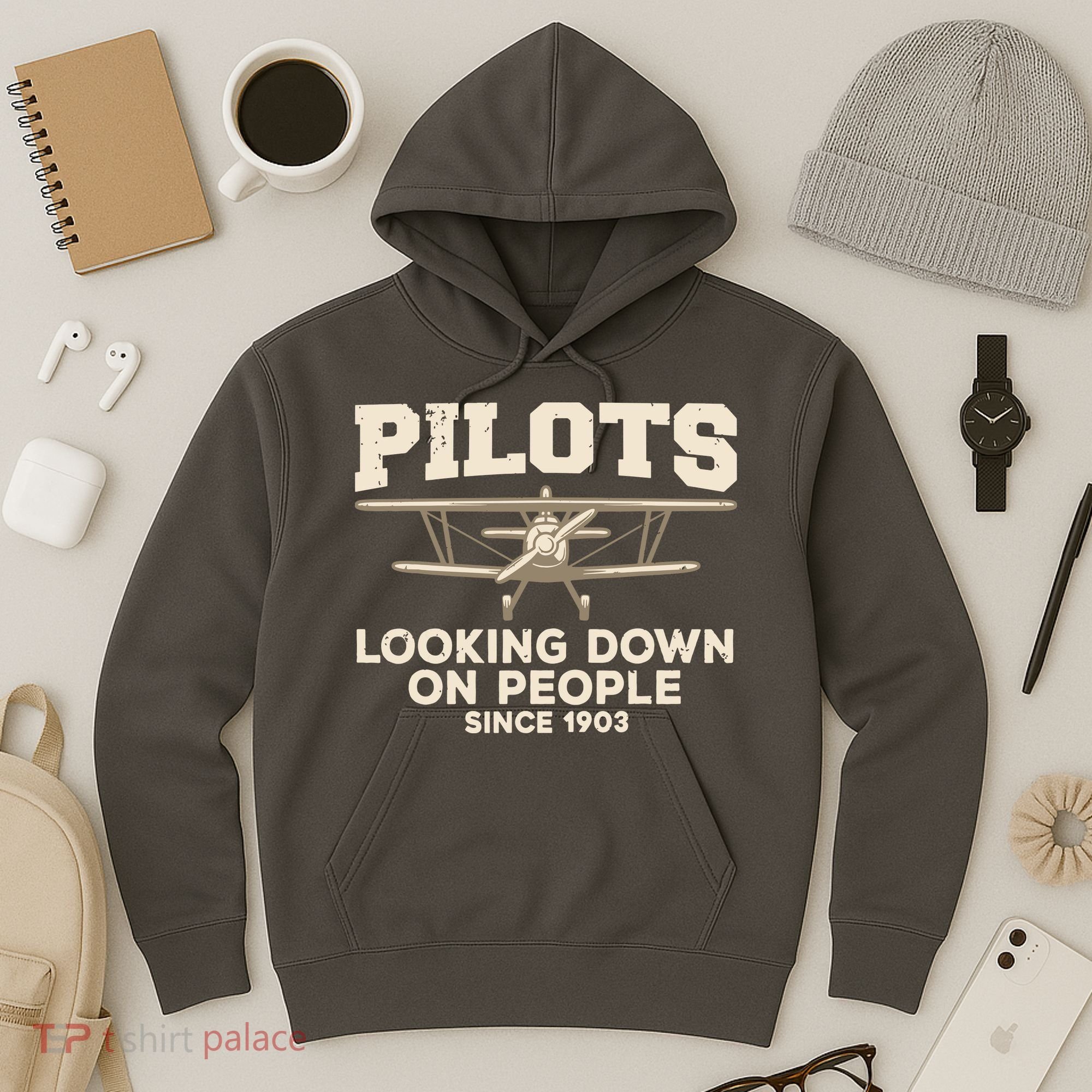 Cool Pilot For Men Women Aircraft Pilot Airplane Flying Hoodie