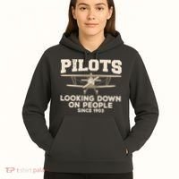 Cool Pilot For Men Women Aircraft Pilot Airplane Flying Hoodie thumb 5