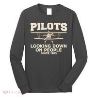 Cool Pilot For Men Women Aircraft Pilot Airplane Flying Long Sleeve Shirt thumb 0