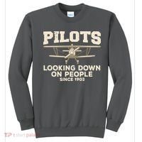 Cool Pilot For Men Women Aircraft Pilot Airplane Flying Sweatshirt thumb 0