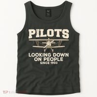 Cool Pilot For Men Women Aircraft Pilot Airplane Flying Tank Top thumb 2