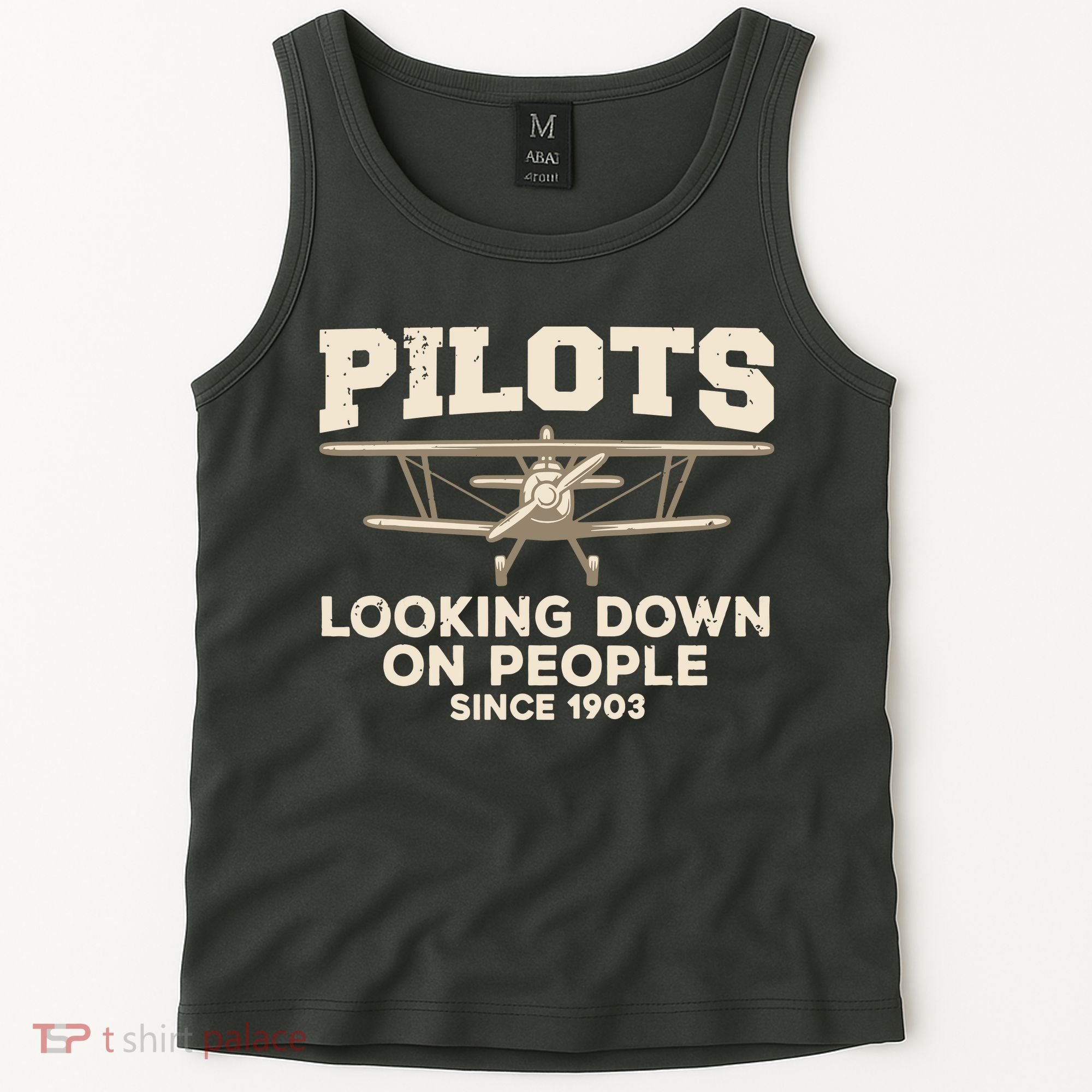 Cool Pilot For Men Women Aircraft Pilot Airplane Flying Tank Top