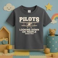Cool Pilot For Men Women Aircraft Pilot Airplane Flying Toddler T-Shirt thumb 3