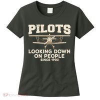 Cool Pilot For Men Women Aircraft Pilot Airplane Flying Women's T-Shirt thumb 0