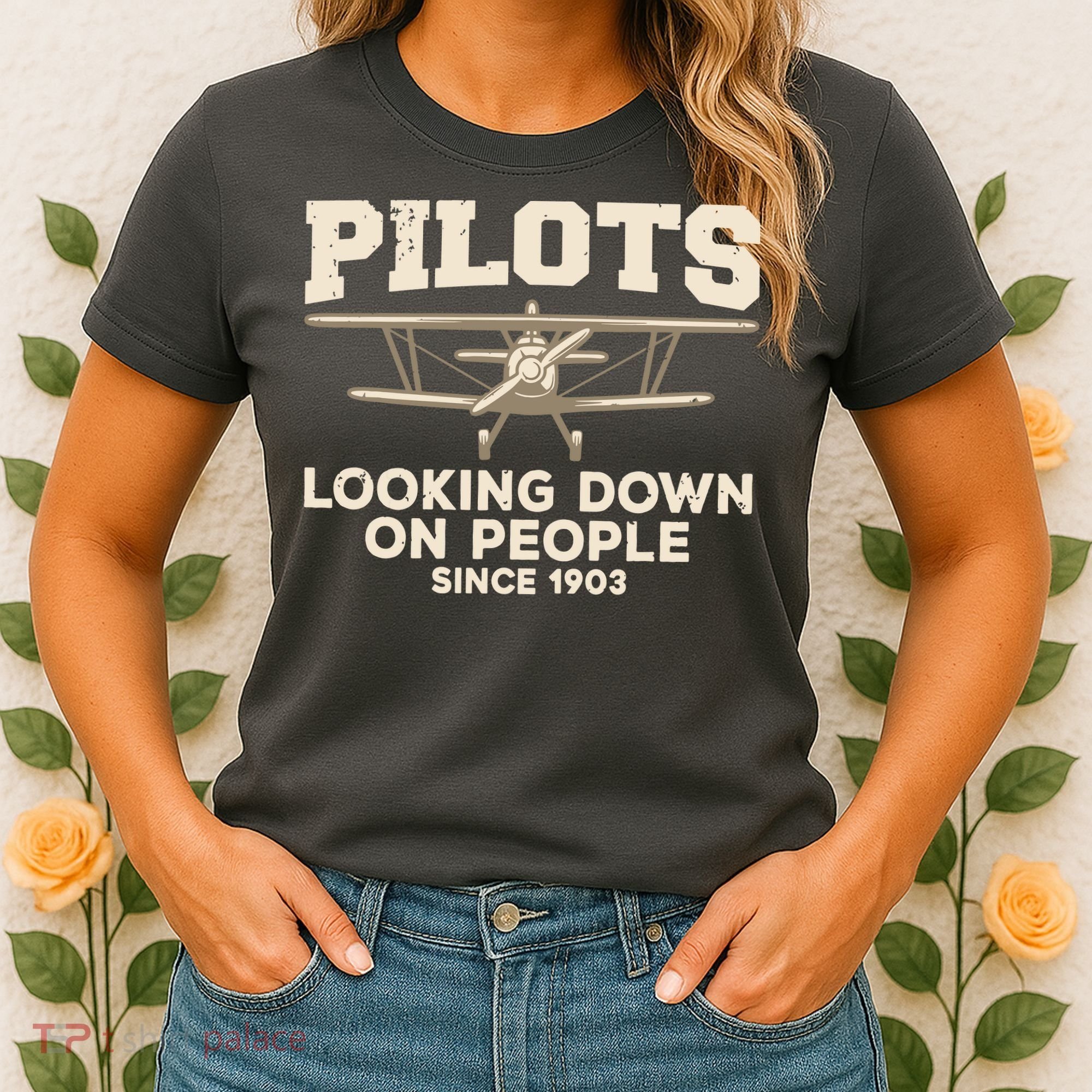 Cool Pilot For Men Women Aircraft Pilot Airplane Flying Women's T-Shirt