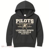 Cool Pilot For Men Women Aircraft Pilot Airplane Flying Kids Hoodie thumb 0