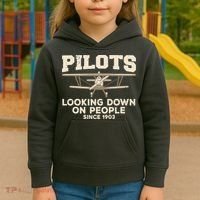 Cool Pilot For Men Women Aircraft Pilot Airplane Flying Kids Hoodie thumb 3