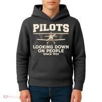 Cool Pilot For Men Women Aircraft Pilot Airplane Flying Kids Hoodie thumb 4