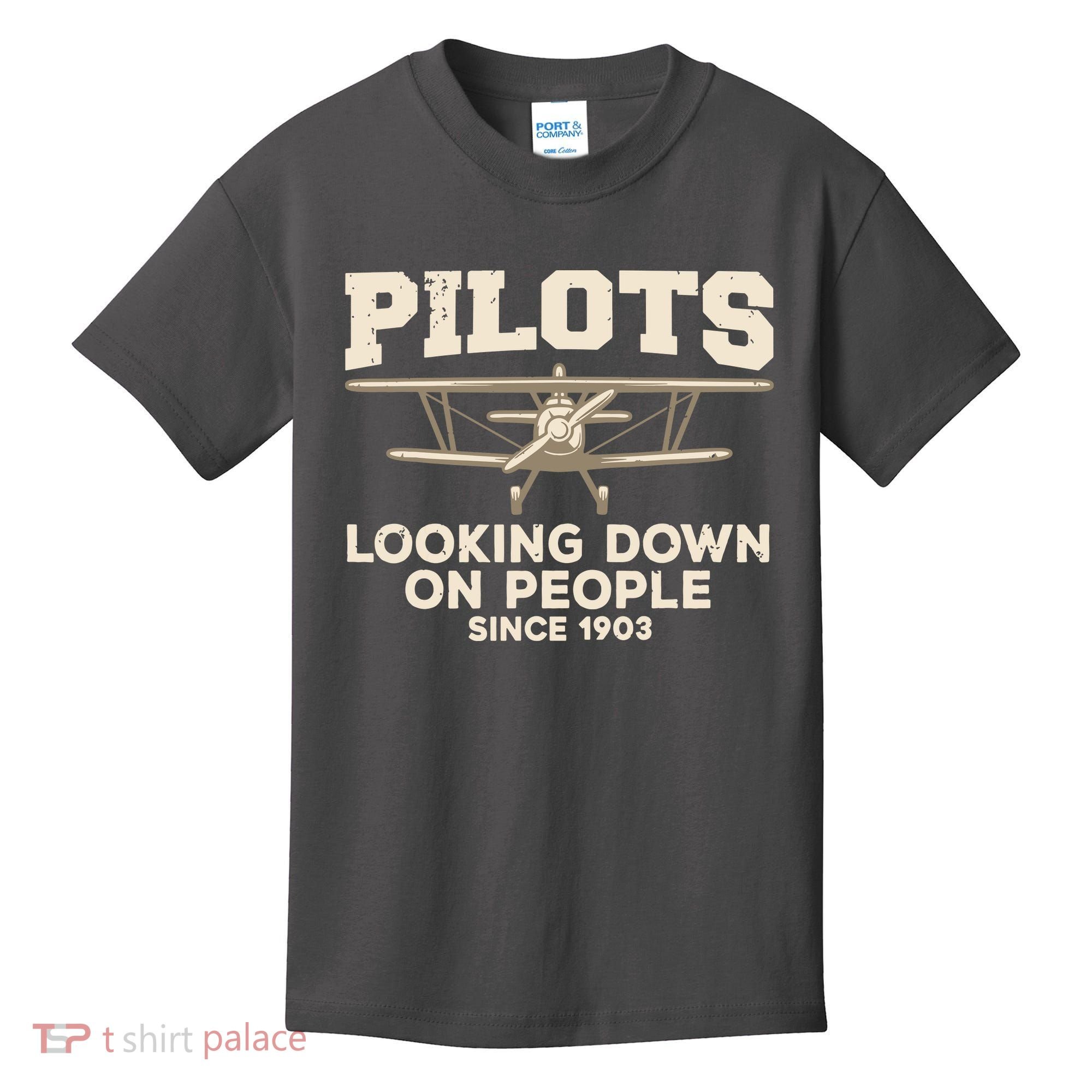 Cool Pilot For Men Women Aircraft Pilot Airplane Flying Kids T-Shirt
