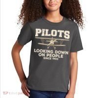 Cool Pilot For Men Women Aircraft Pilot Airplane Flying Kids T-Shirt thumb 2