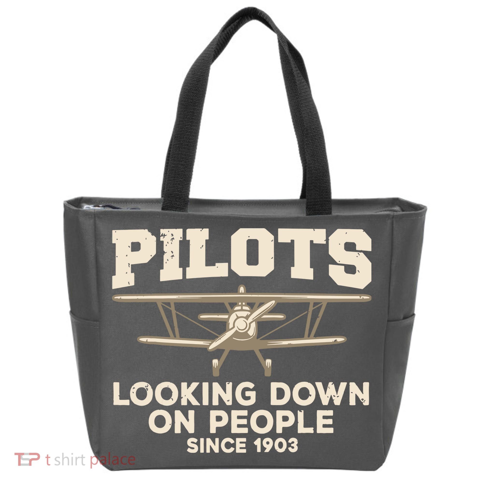 Cool Pilot For Men Women Aircraft Pilot Airplane Flying Tote Bag