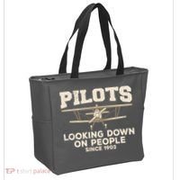 Cool Pilot For Men Women Aircraft Pilot Airplane Flying Tote Bag thumb 2