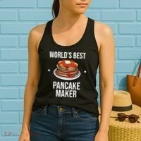 Cool Pancake For Men Women Pancake Maker Breakfast Food Cake Women's Tank Top thumb 2