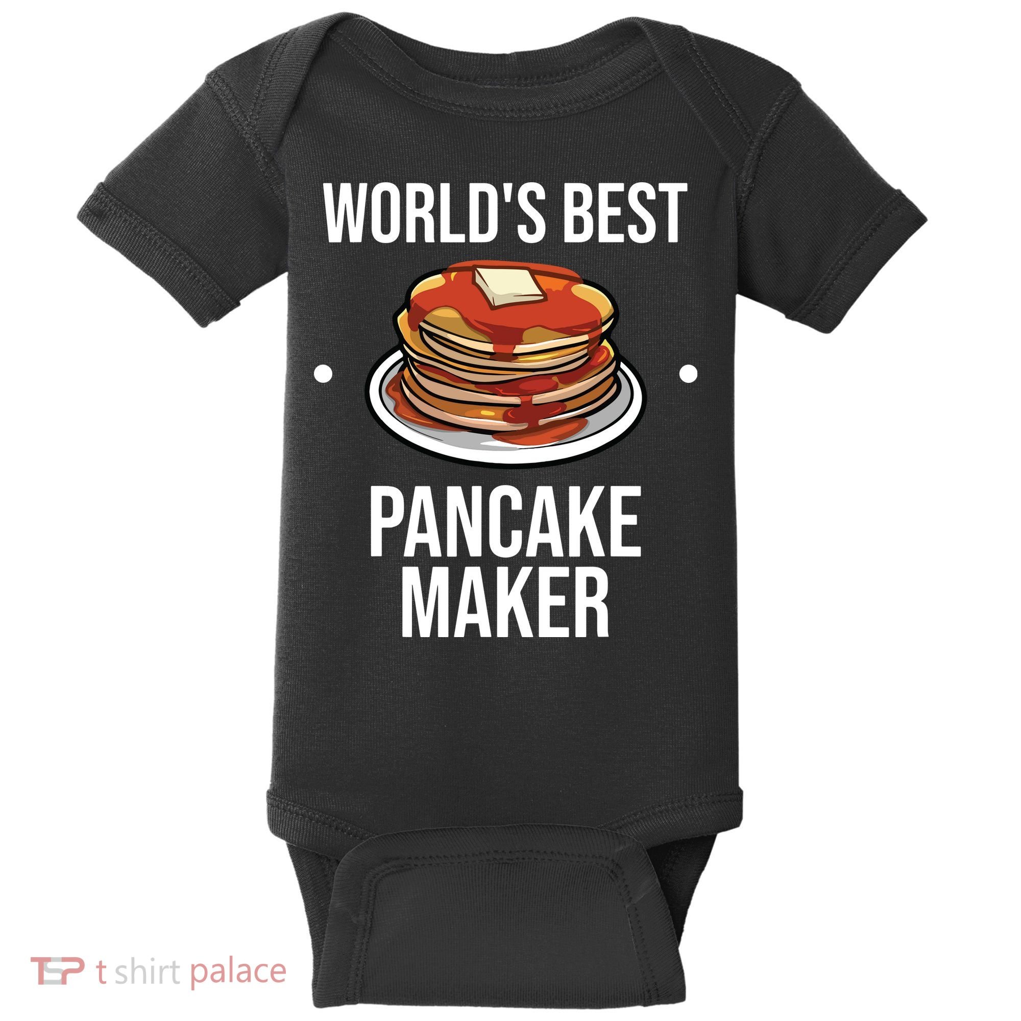 Cool Pancake For Men Women Pancake Maker Breakfast Food Cake Baby Bodysuit