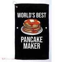 Cool Pancake For Men Women Pancake Maker Breakfast Food Cake Golf Towel thumb 0