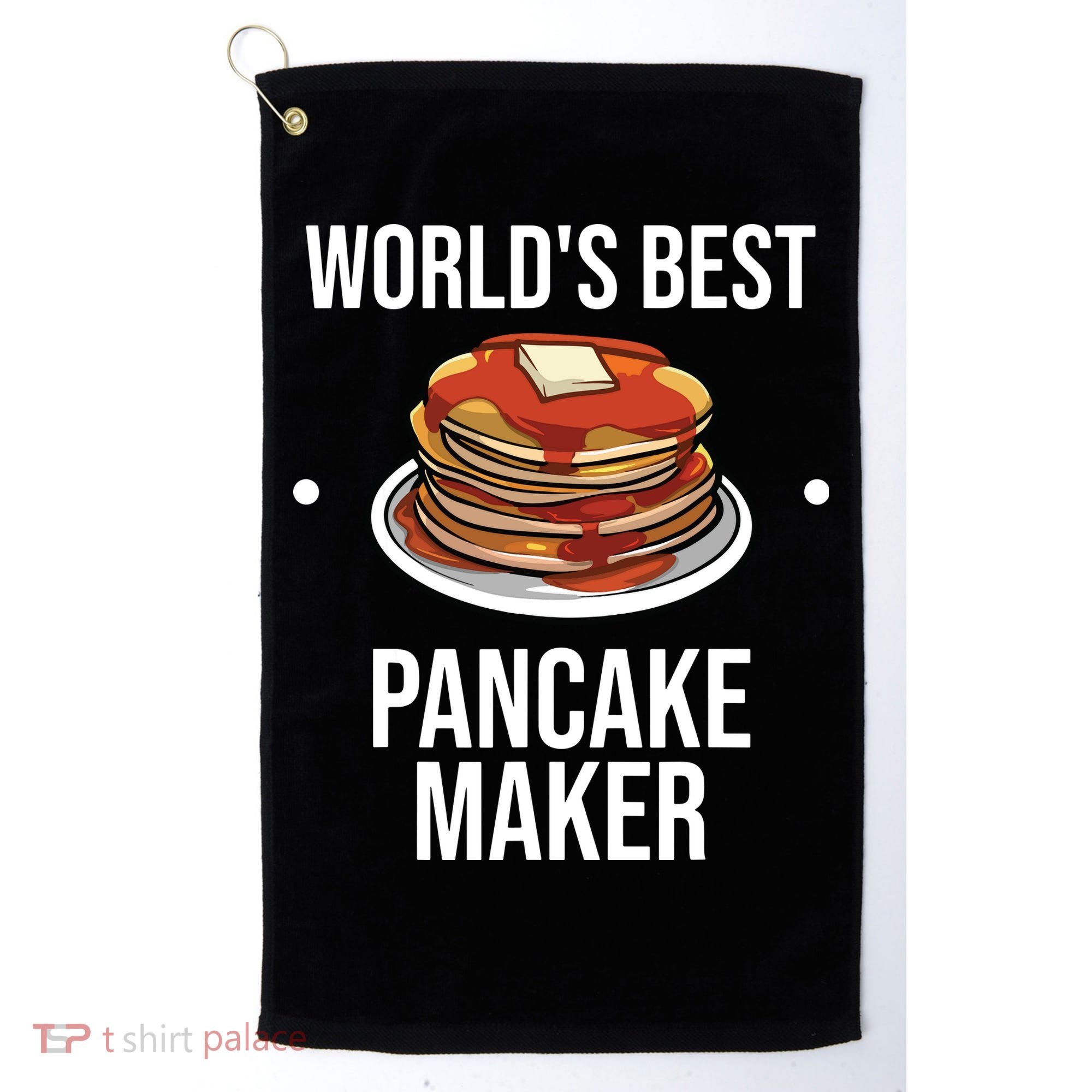 Cool Pancake For Men Women Pancake Maker Breakfast Food Cake Golf Towel
