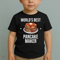 Cool Pancake For Men Women Pancake Maker Breakfast Food Cake Toddler T-Shirt thumb 2