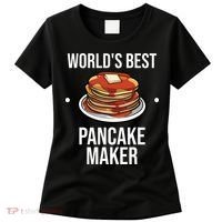 Cool Pancake For Men Women Pancake Maker Breakfast Food Cake Women's T-Shirt thumb 0