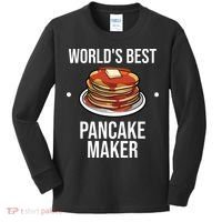 Cool Pancake For Men Women Pancake Maker Breakfast Food Cake Kids Long Sleeve Shirt thumb 0