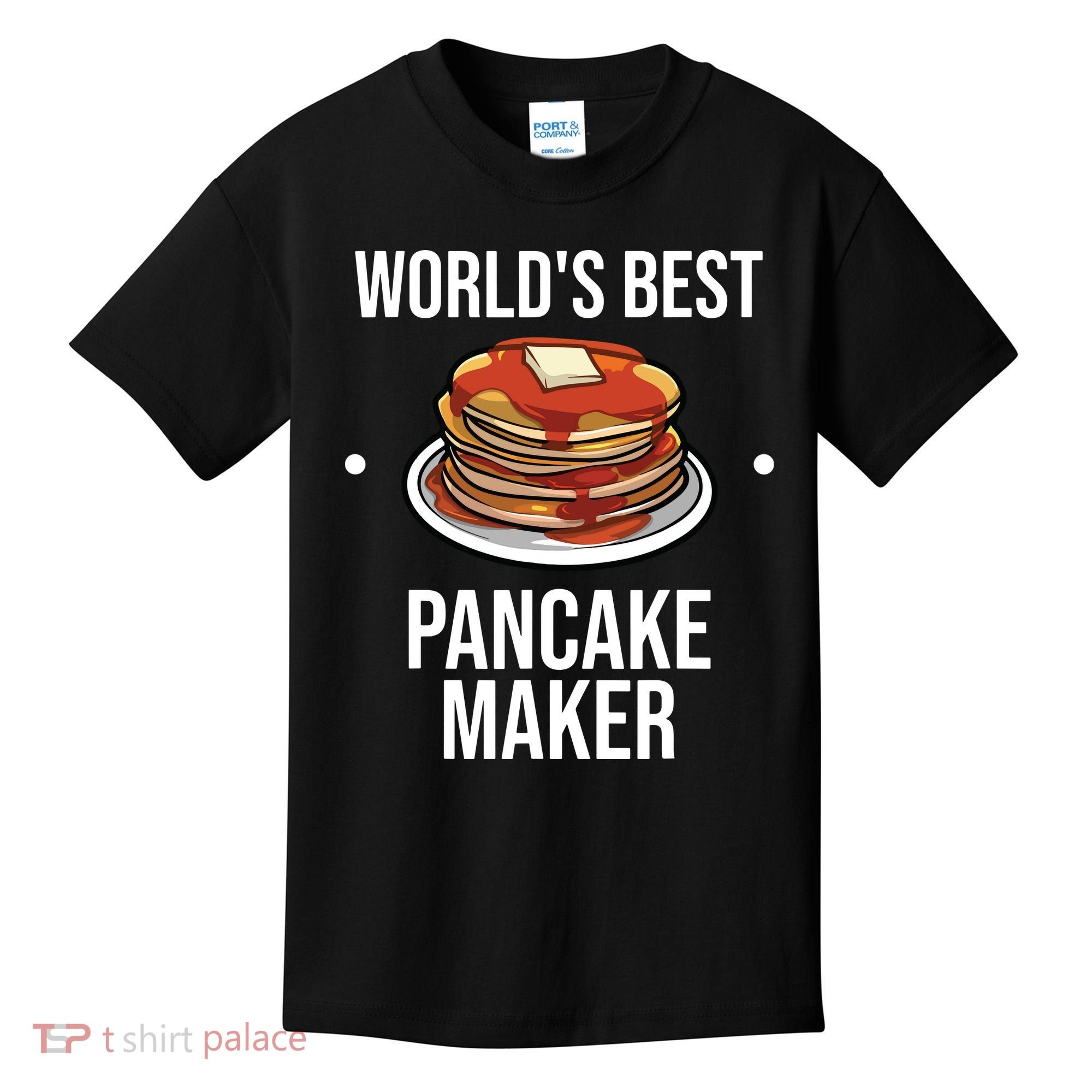 Cool Pancake For Men Women Pancake Maker Breakfast Food Cake Kids T-Shirt