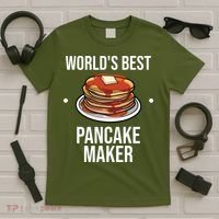 Cool Pancake For Men Women Pancake Maker Breakfast Food Cake T-Shirt thumb 5