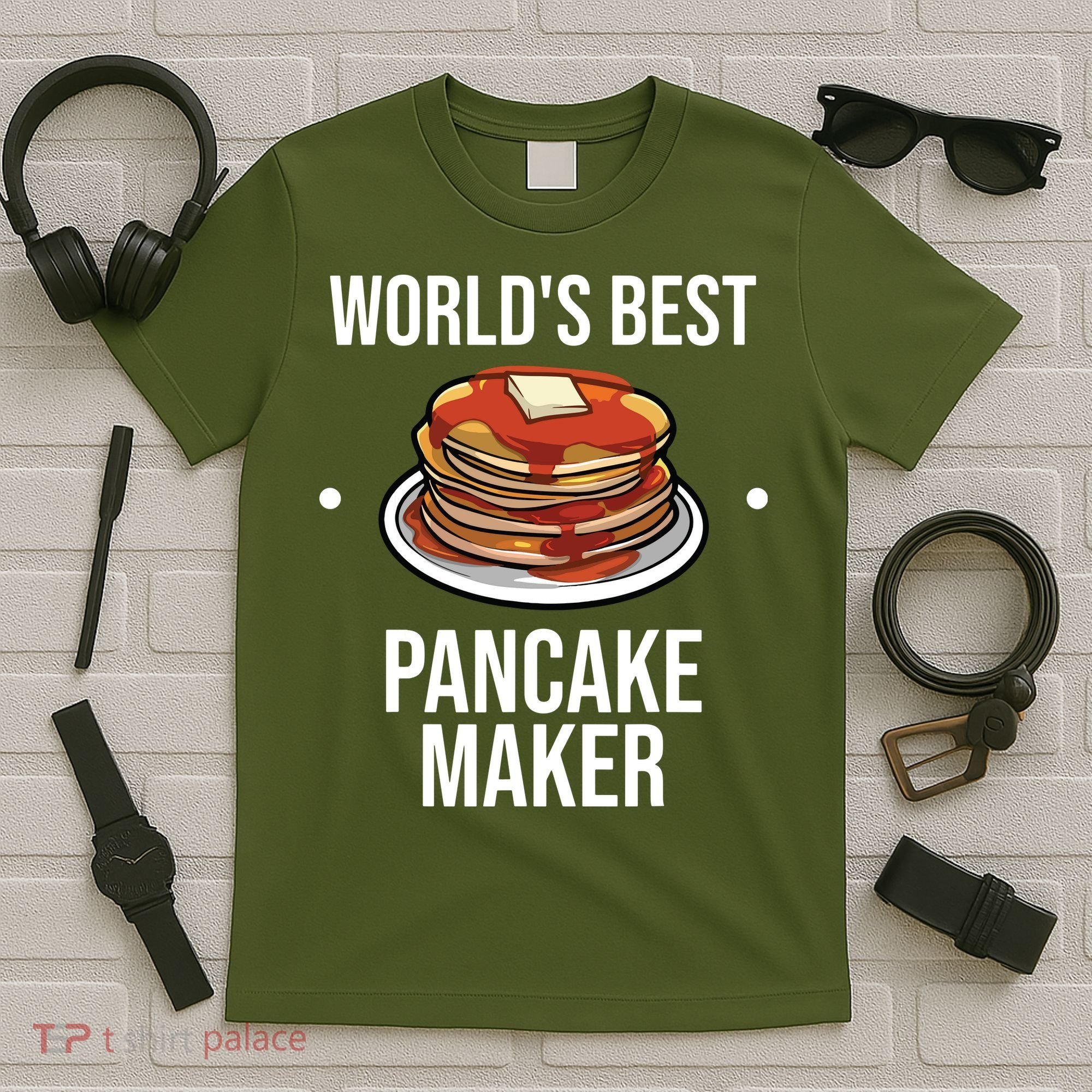 Cool Pancake For Men Women Pancake Maker Breakfast Food Cake T-Shirt