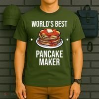 Cool Pancake For Men Women Pancake Maker Breakfast Food Cake T-Shirt thumb 6