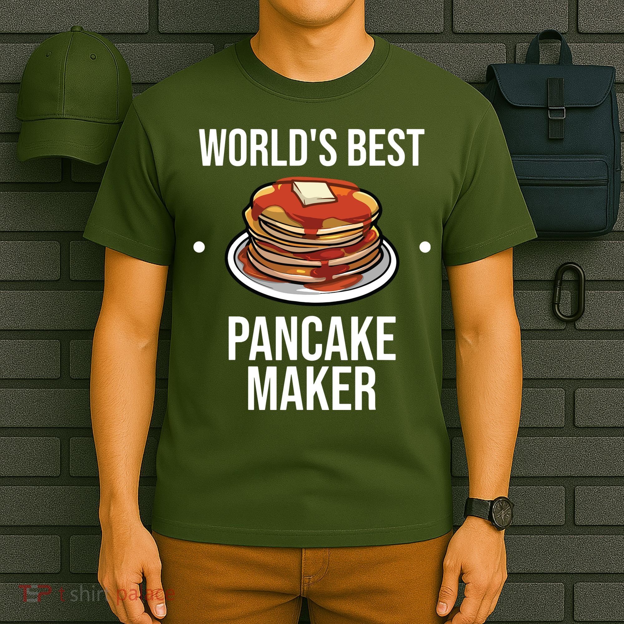 Cool Pancake For Men Women Pancake Maker Breakfast Food Cake T-Shirt