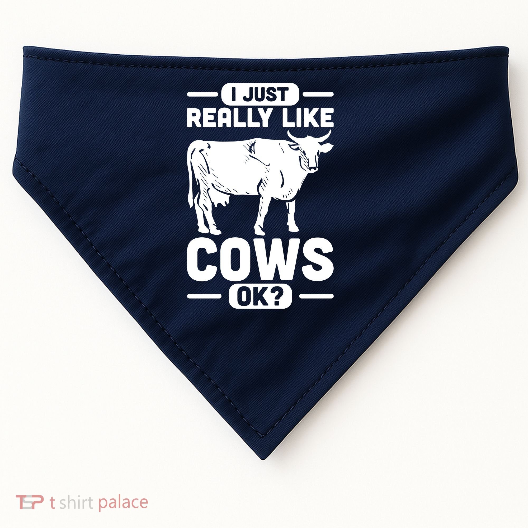 Cow Pet Farm Animal Cows USA-Made Doggie Bandana