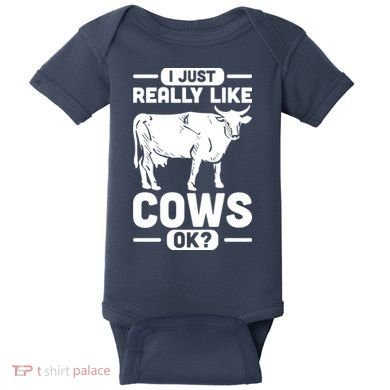 Cow Pet Farm Animal Cows Baby Bodysuit