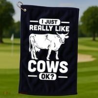Cow Pet Farm Animal Cows Golf Towel thumb 1