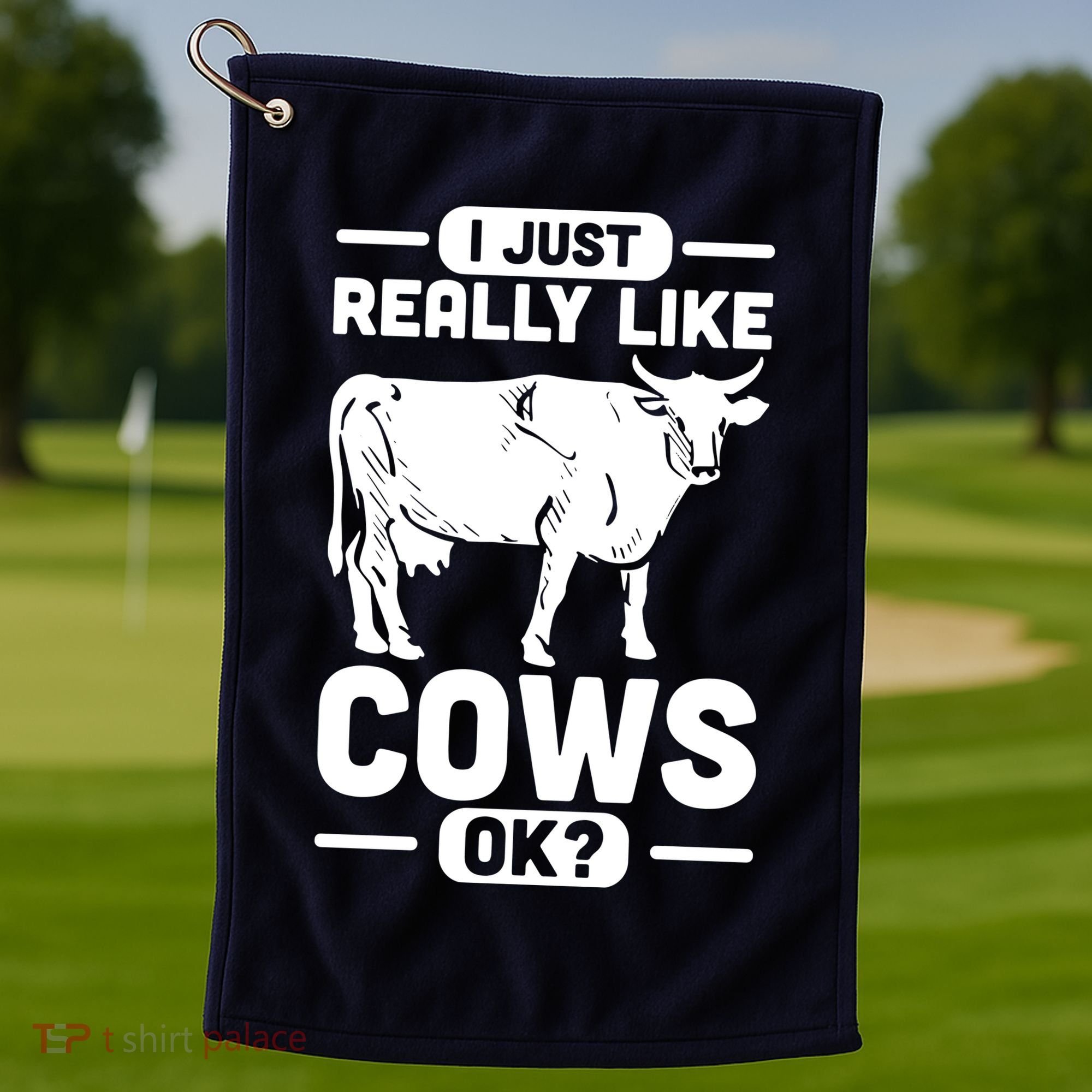 Cow Pet Farm Animal Cows Golf Towel