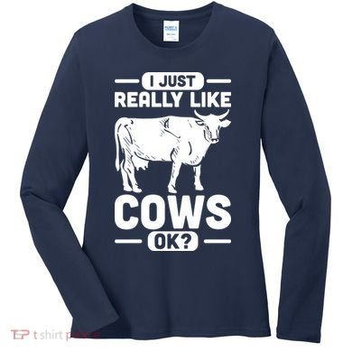 Cow Pet Farm Animal Cows Women's Long Sleeve Shirt