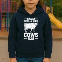 Cow Pet Farm Animal Cows Kids Hoodie thumb 3