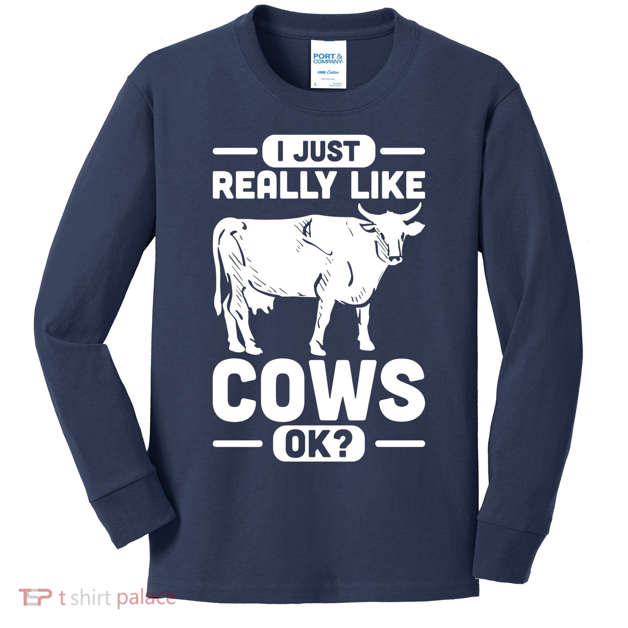 Cow Pet Farm Animal Cows Kids Long Sleeve Shirt