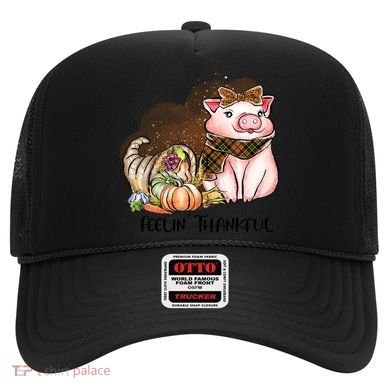 Cute Pig Feelin' Thankful's Gift For Thanksgiving Hat