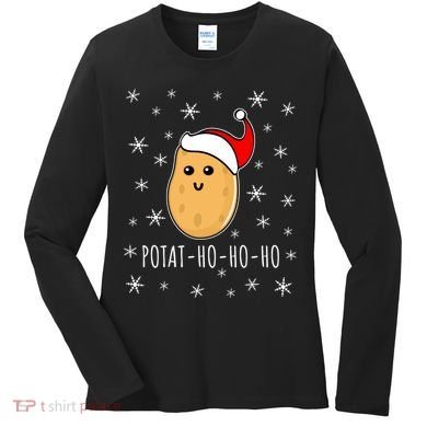 Christmas Potato Festive Gift Classic Women's Long Sleeve Shirt