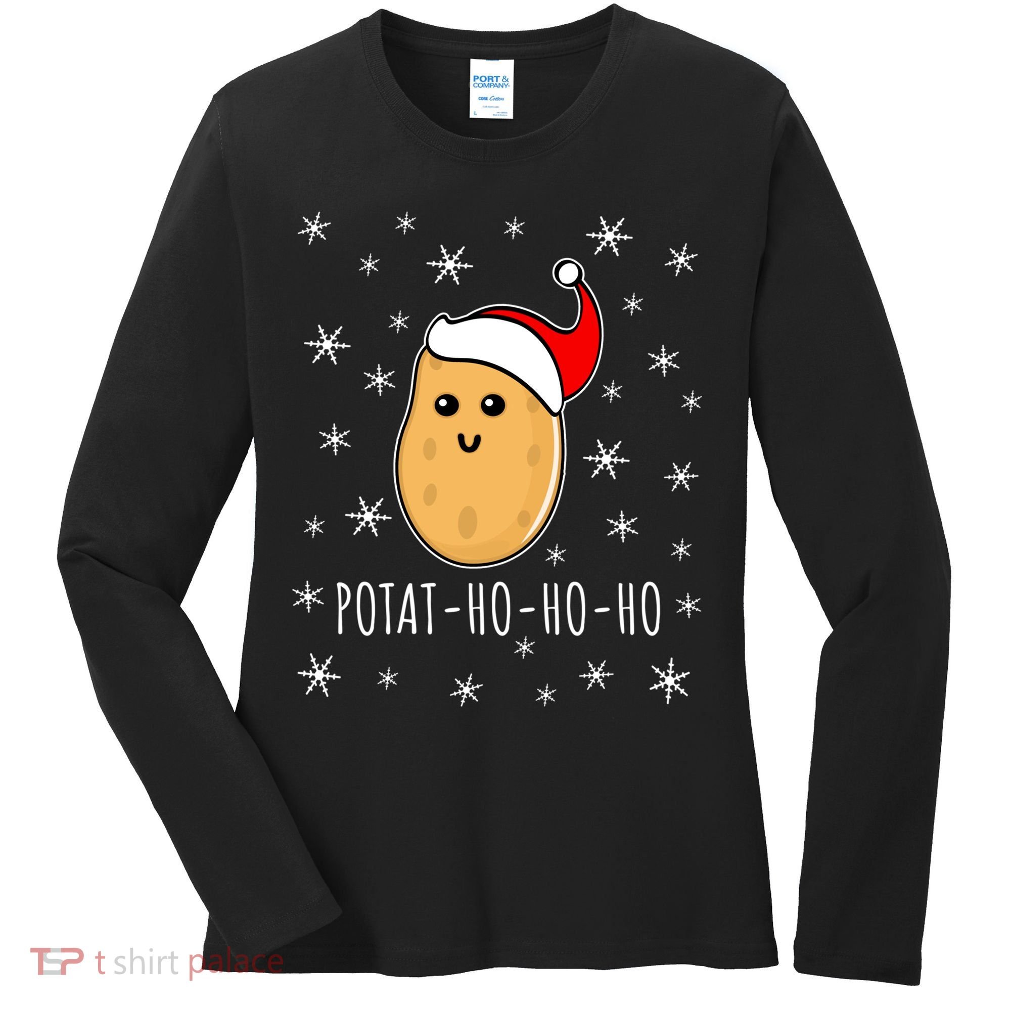 Christmas Potato Festive Gift Classic Women's Long Sleeve Shirt